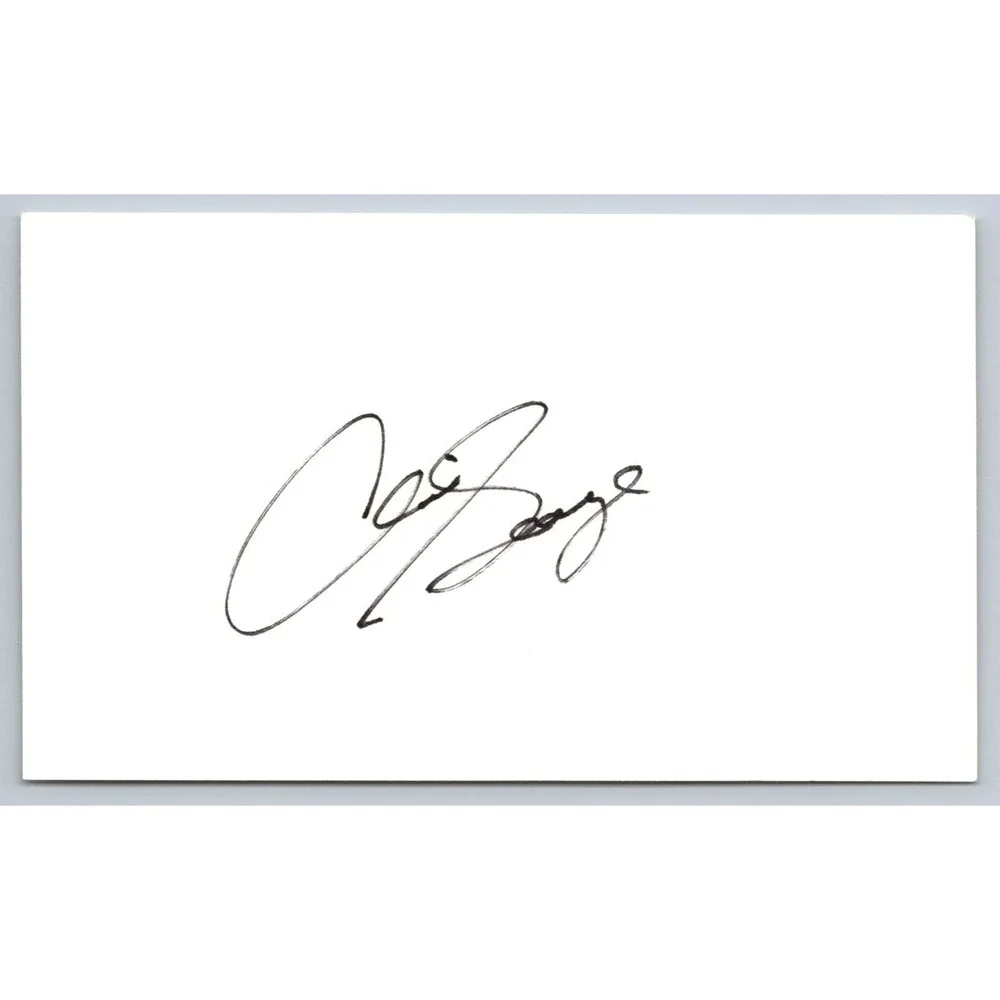 Chris George Signed Index Card - Actor